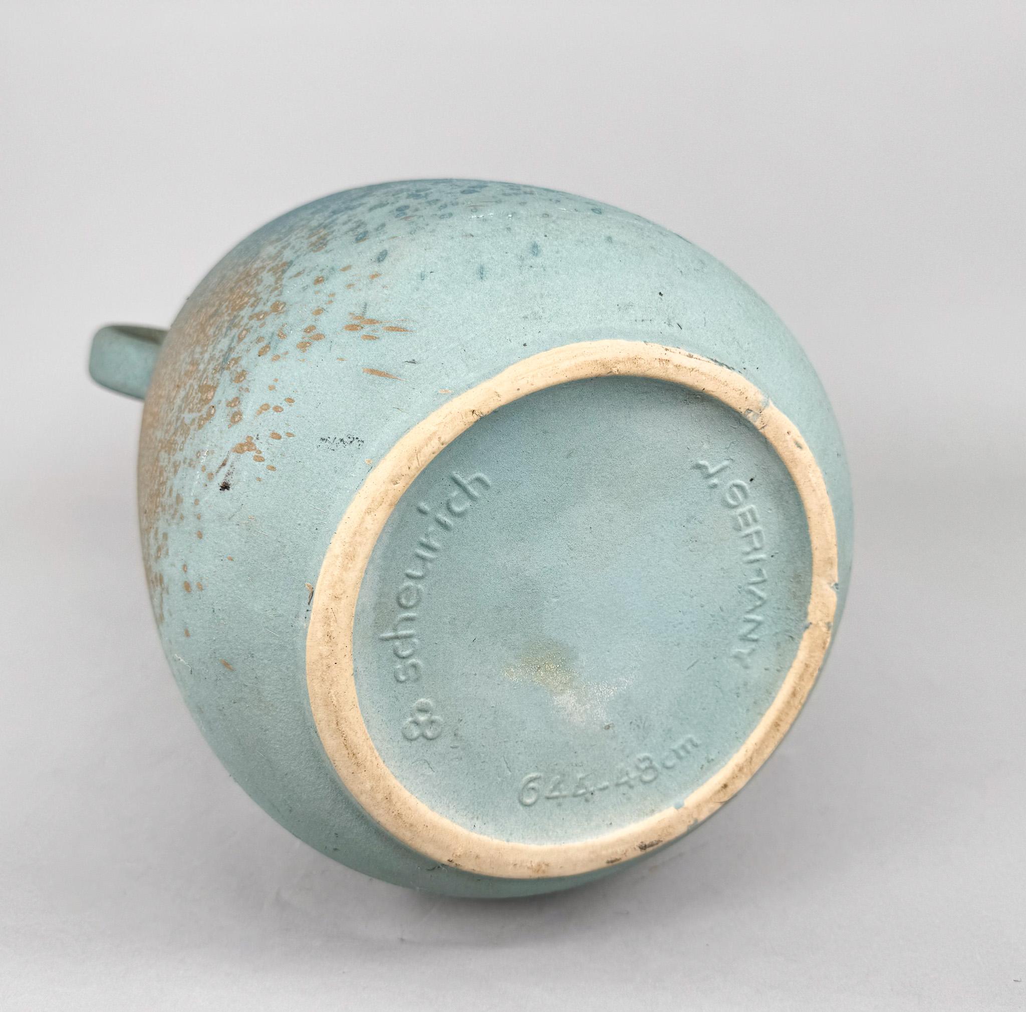 Grande vaso da terra in ceramica tedesca di Scheurich Keramik, anni '70 In condizioni buone in vendita a Praha, CZ