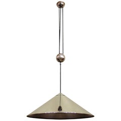 Large German Vintage Adjustable Counterweight Pendant Light by Florian Schulz