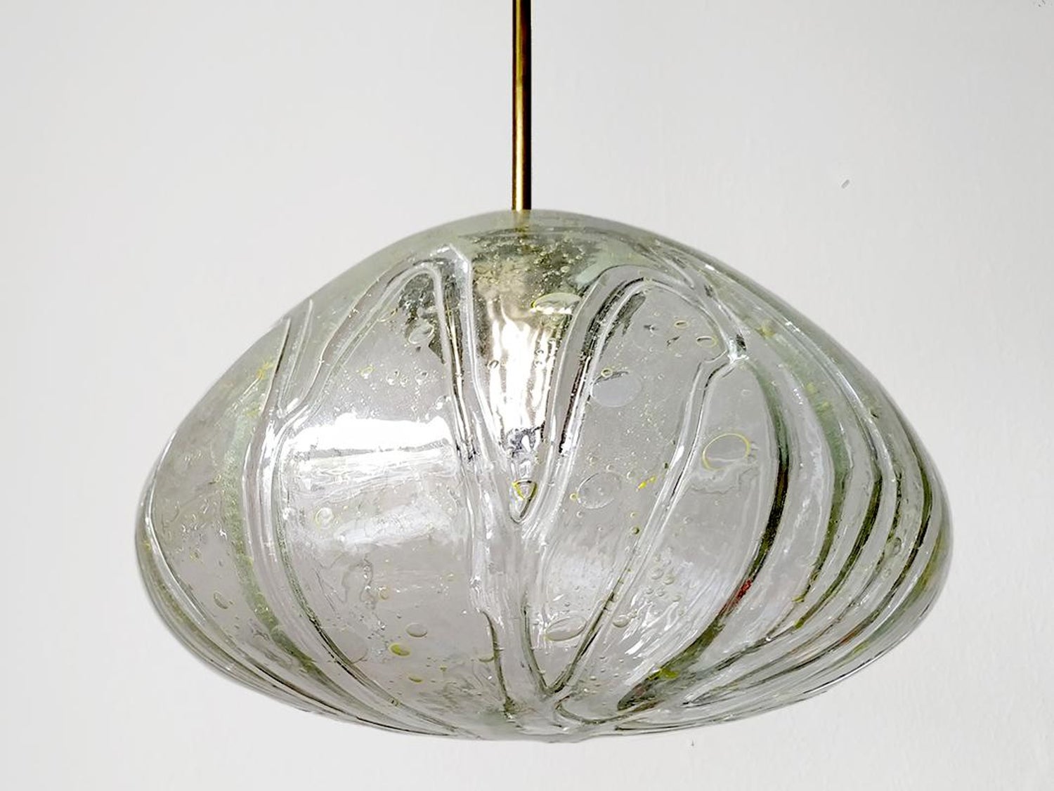 Large German Vintage N Glass Globe, Vintage Glass Globe Chandelier