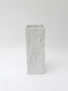 Large German White Bisque Porcelain Vase, 1960s