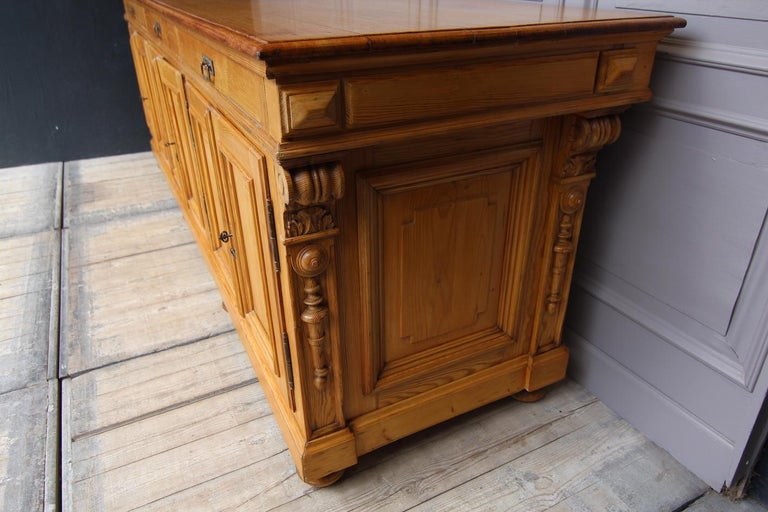 Large German Wilhelminian Shop Counter or Kitchen Island from around ...