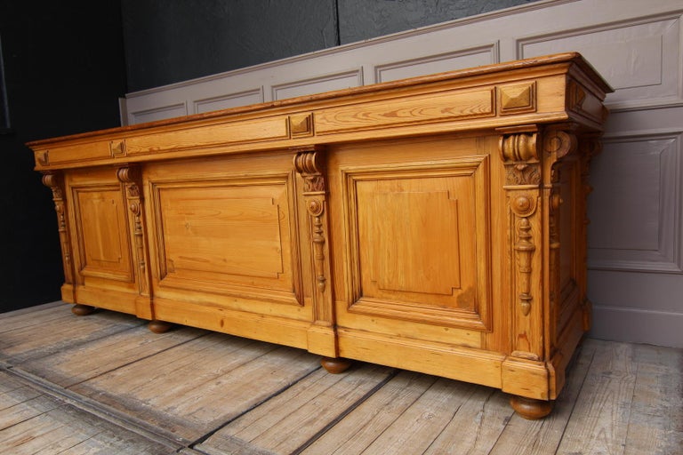 Large German Wilhelminian Shop Counter or Kitchen Island from around ...