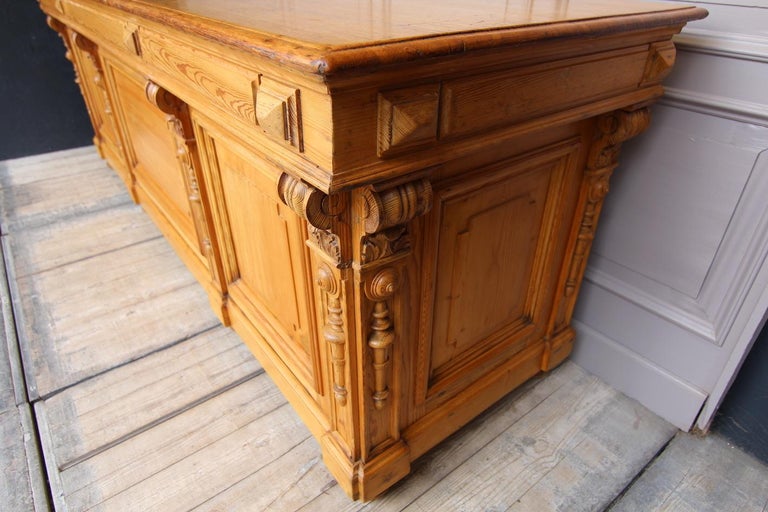 Large German Wilhelminian Shop Counter or Kitchen Island from around ...