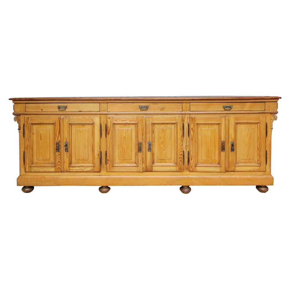 Large German Wilhelminian Shop Counter or Kitchen Island from around ...