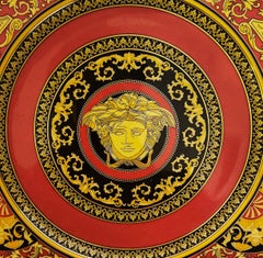 Grande assiette de présentation en porcelaine « Méduse » de Gianni Versace pour Rosenthal