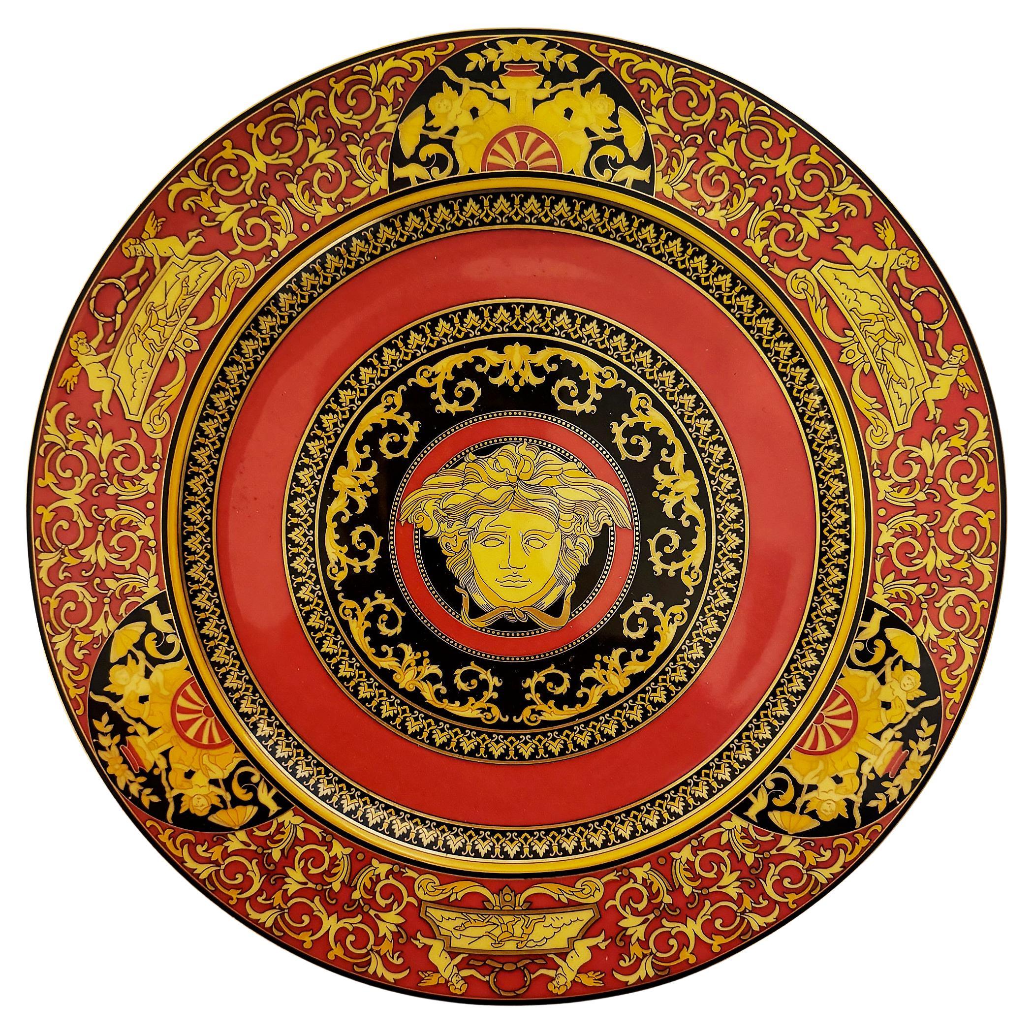 Grande piatto da portata in porcellana "Medusa" di Gianni Versace per Rosenthal