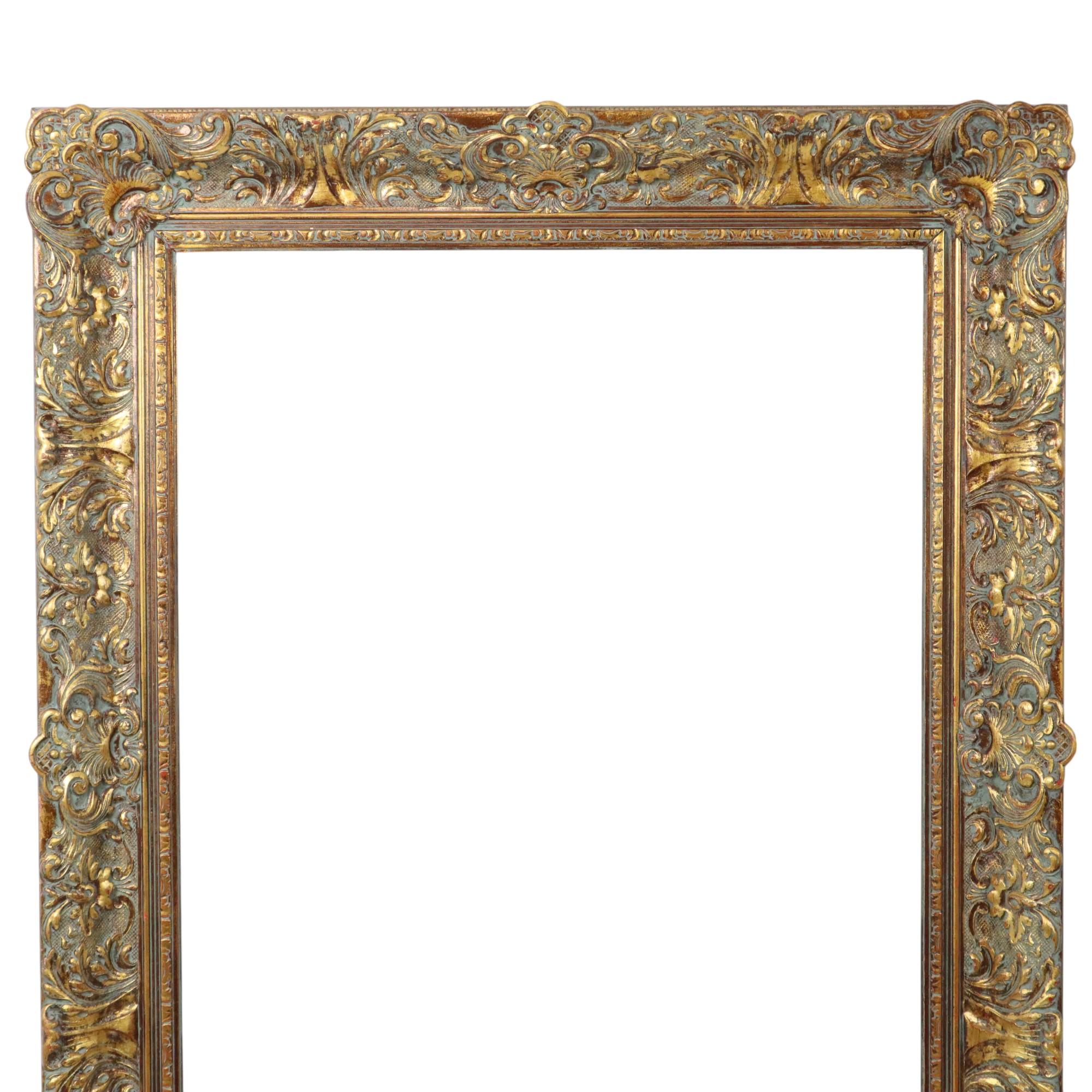 European Large Gilded Baroque Frame XL Frame Painting Classic 107x87cm For Sale