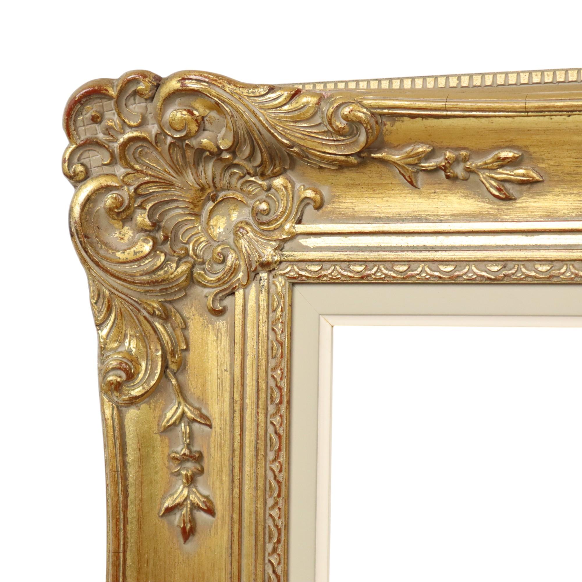 Large Gilded Baroque Frame XL Frame Painting Classic 113x84cm For Sale 3