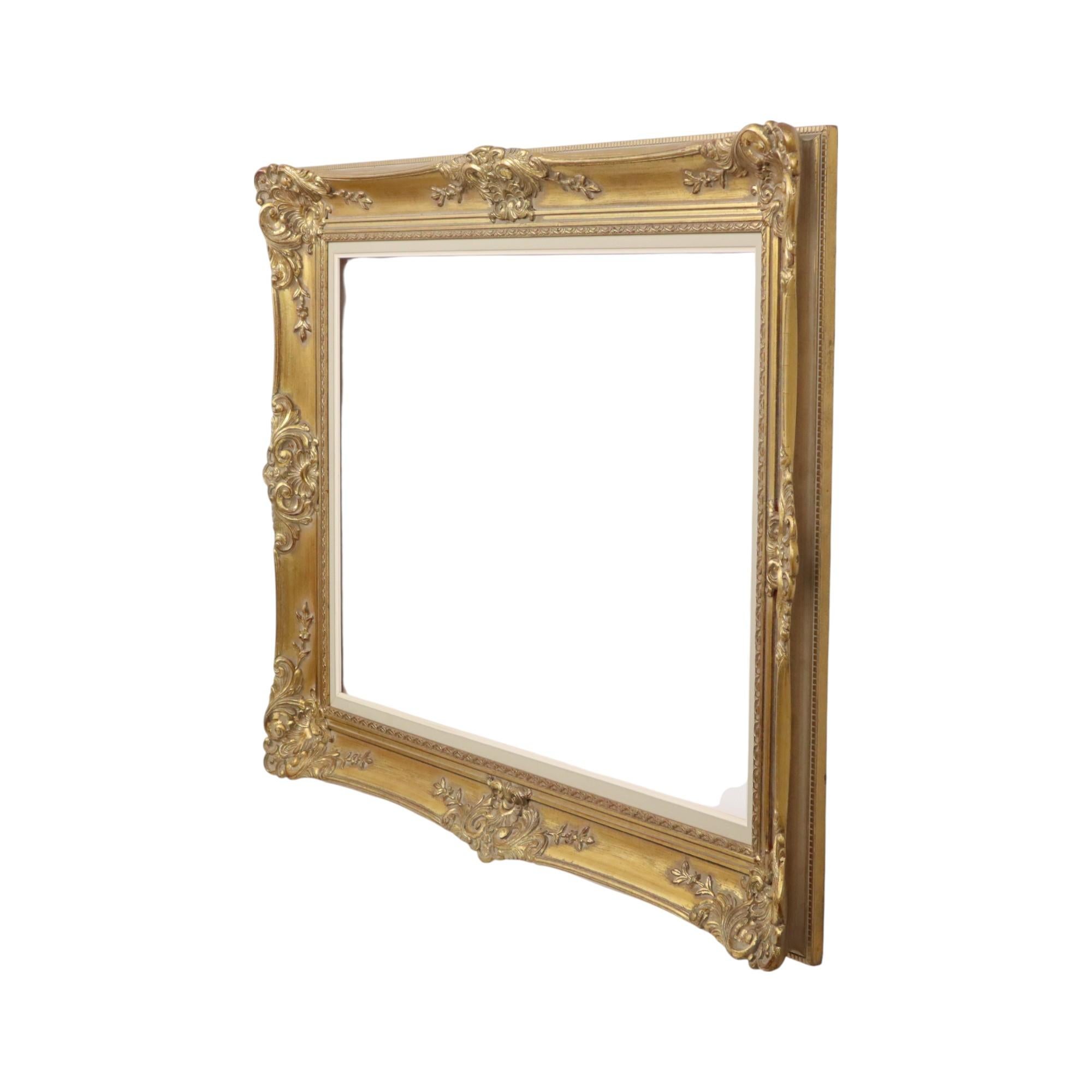 Large Gilded Baroque Frame XL Frame Painting Classic 113x84cm For Sale 9