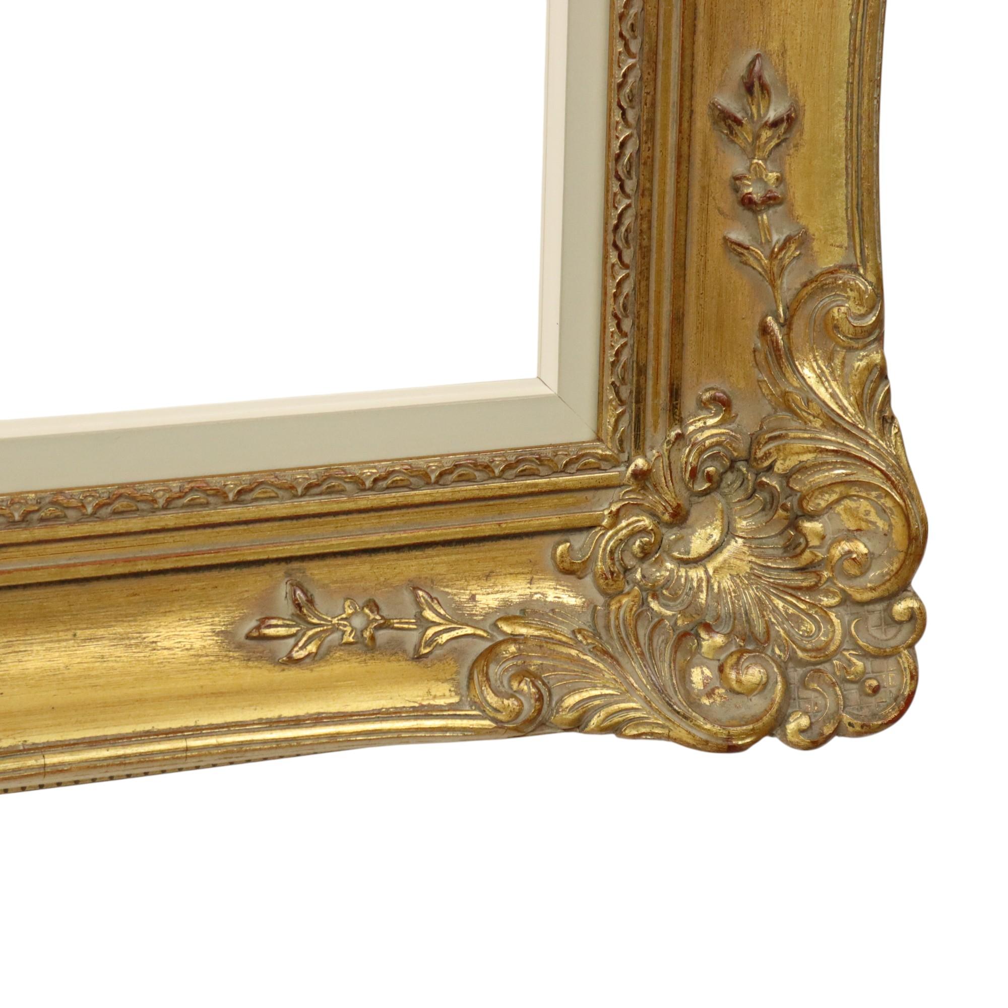 Gesso Large Gilded Baroque Frame XL Frame Painting Classic 113x84cm For Sale