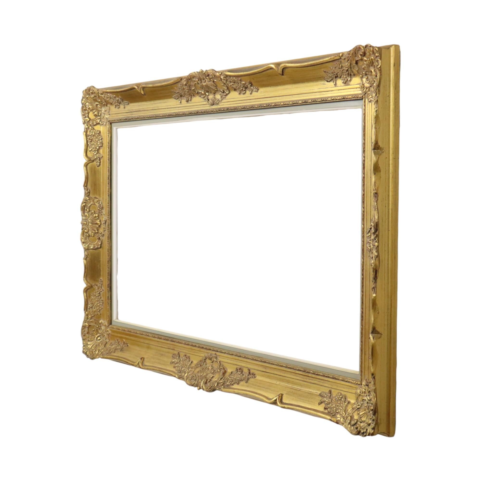 Large Gilded Baroque Frame XL Frame Painting Classic 120x70cm For Sale 8