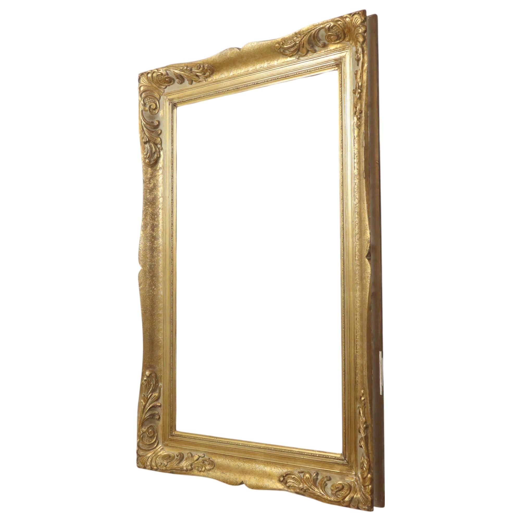 Großer vergoldeter Barockrahmen XL Rahmen Gemälde Klassisch 123x83cm im Angebot 8