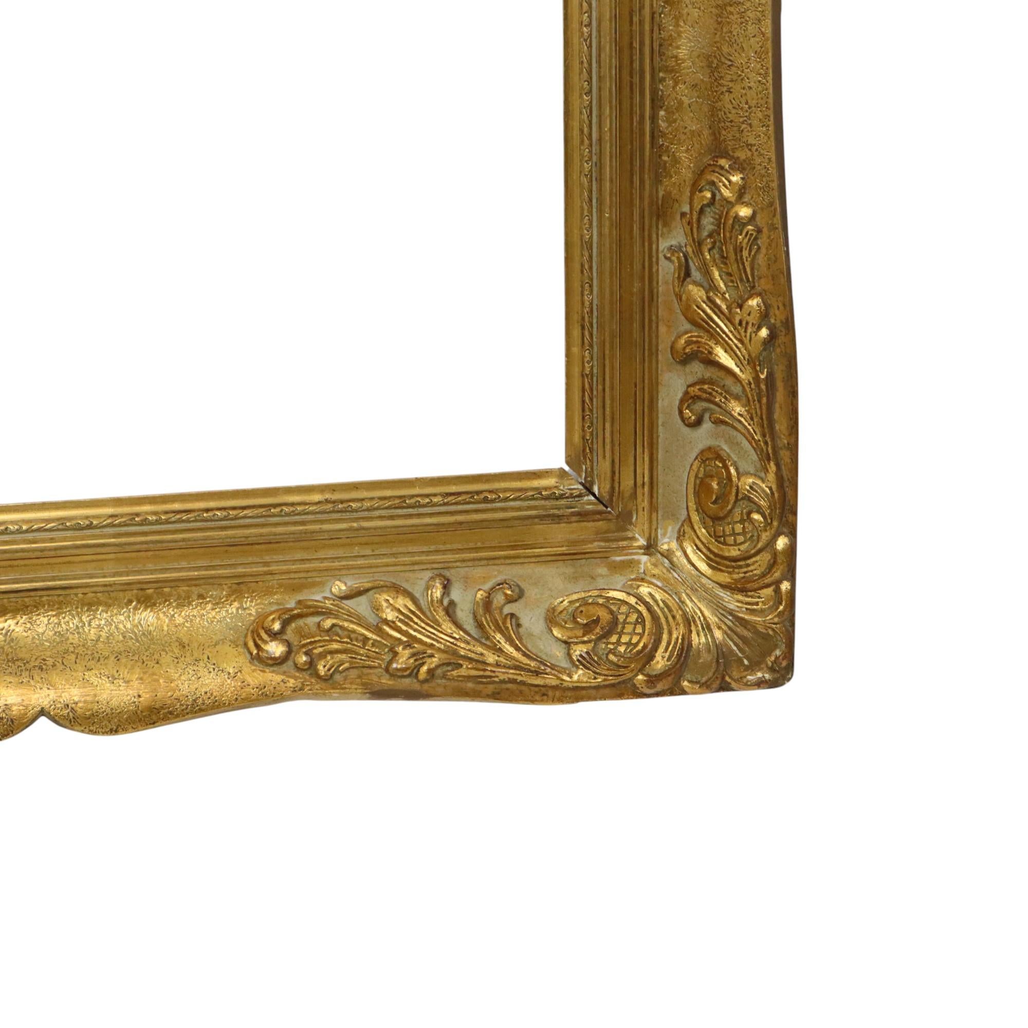 Großer vergoldeter Barockrahmen XL Rahmen Gemälde Klassisch 123x83cm im Angebot 1