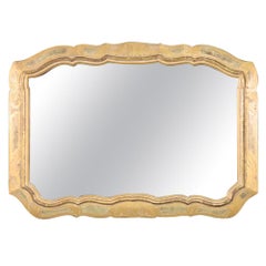 Large Gilded Italian Venetian Florentine Wall Mirror, circa 1940