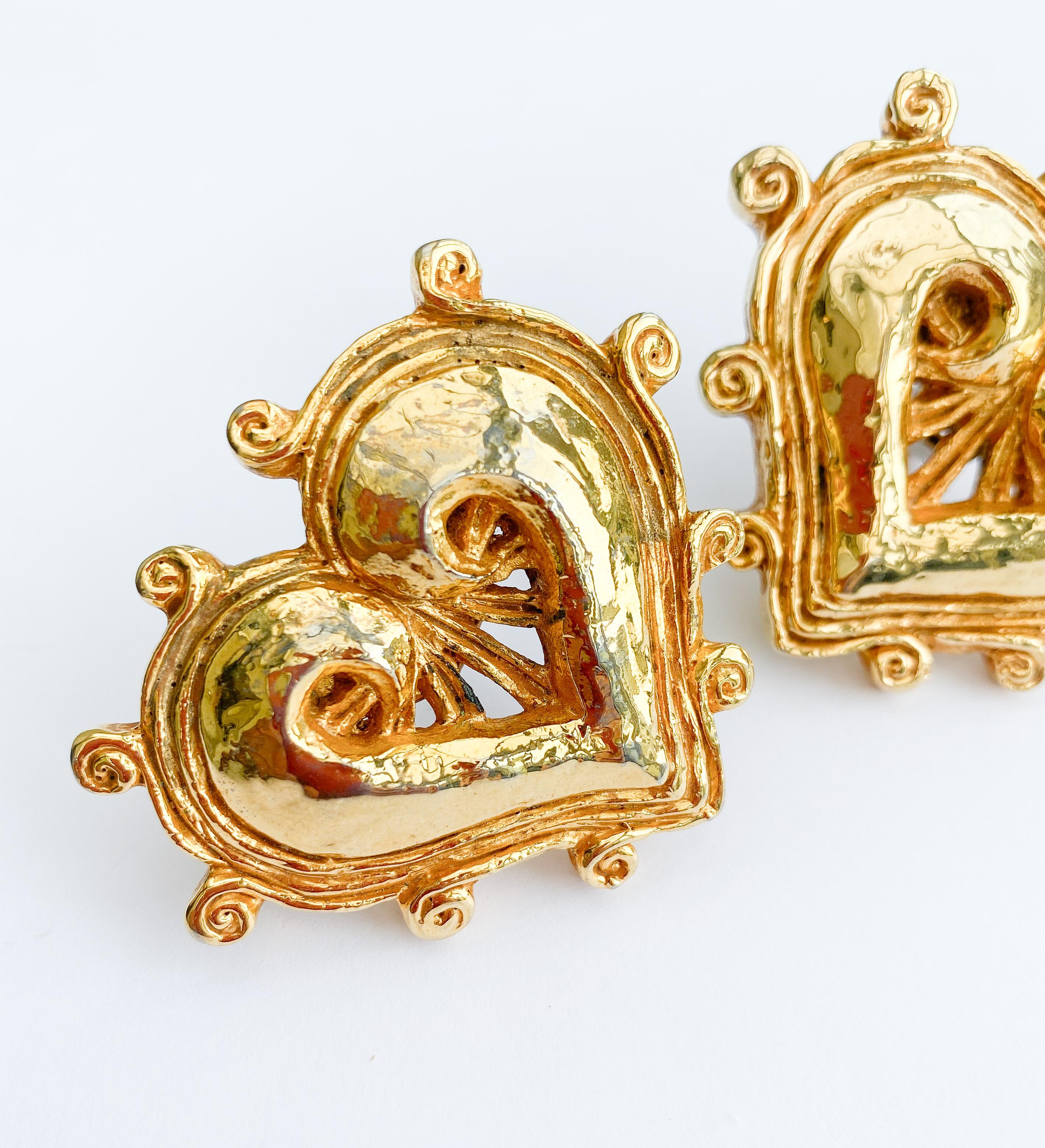 Pendientes grandes en forma de 