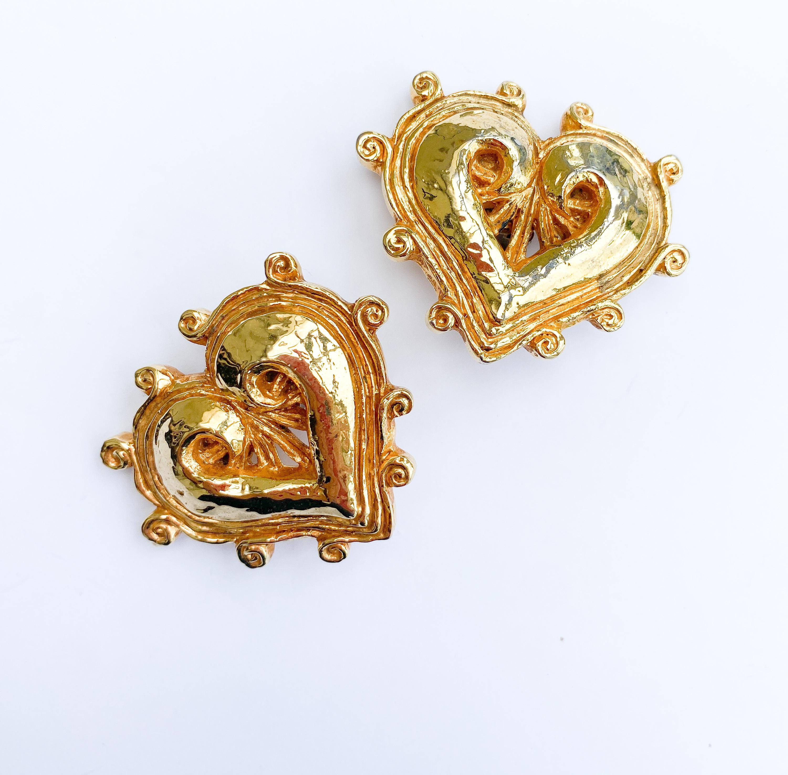 Pendientes grandes en forma de 
