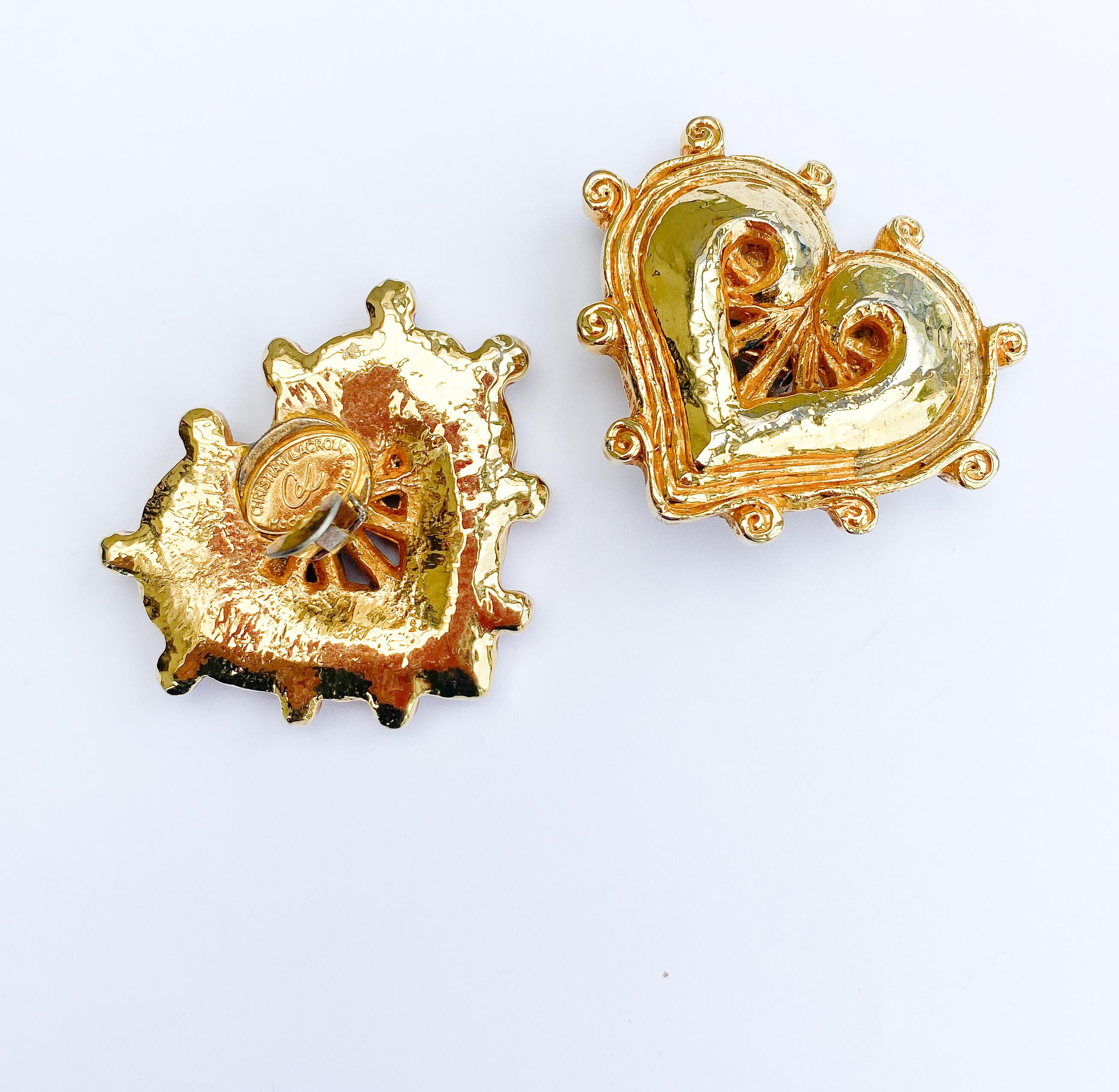 Pendientes grandes en forma de 