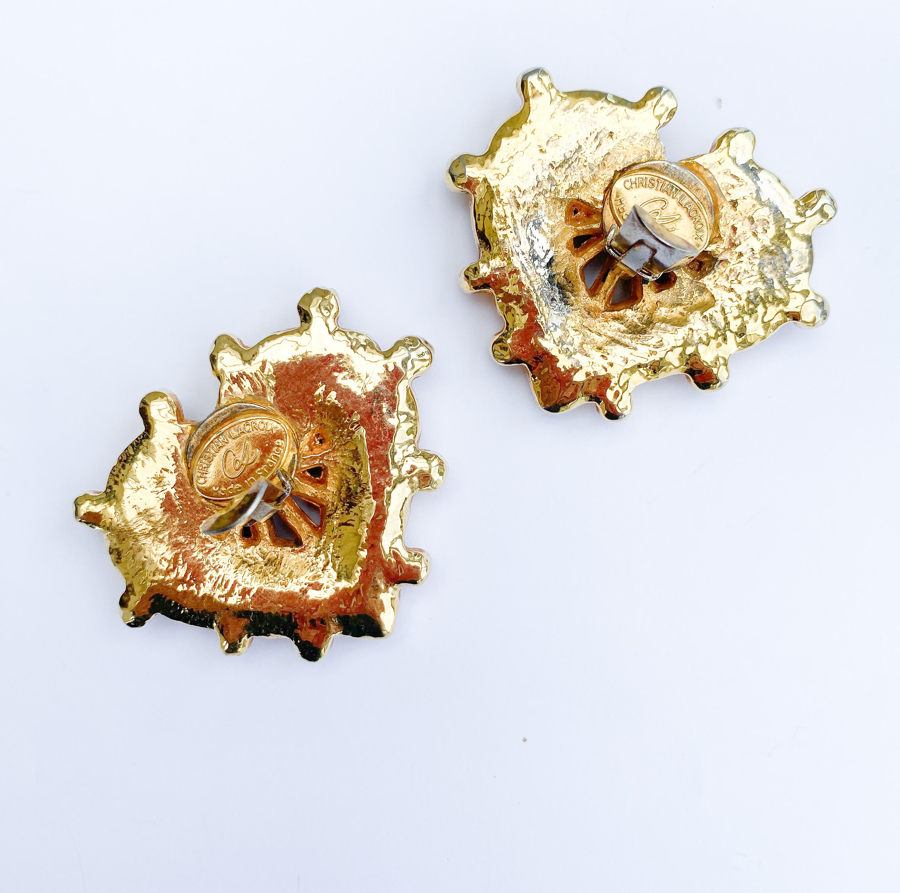 Pendientes grandes en forma de 
