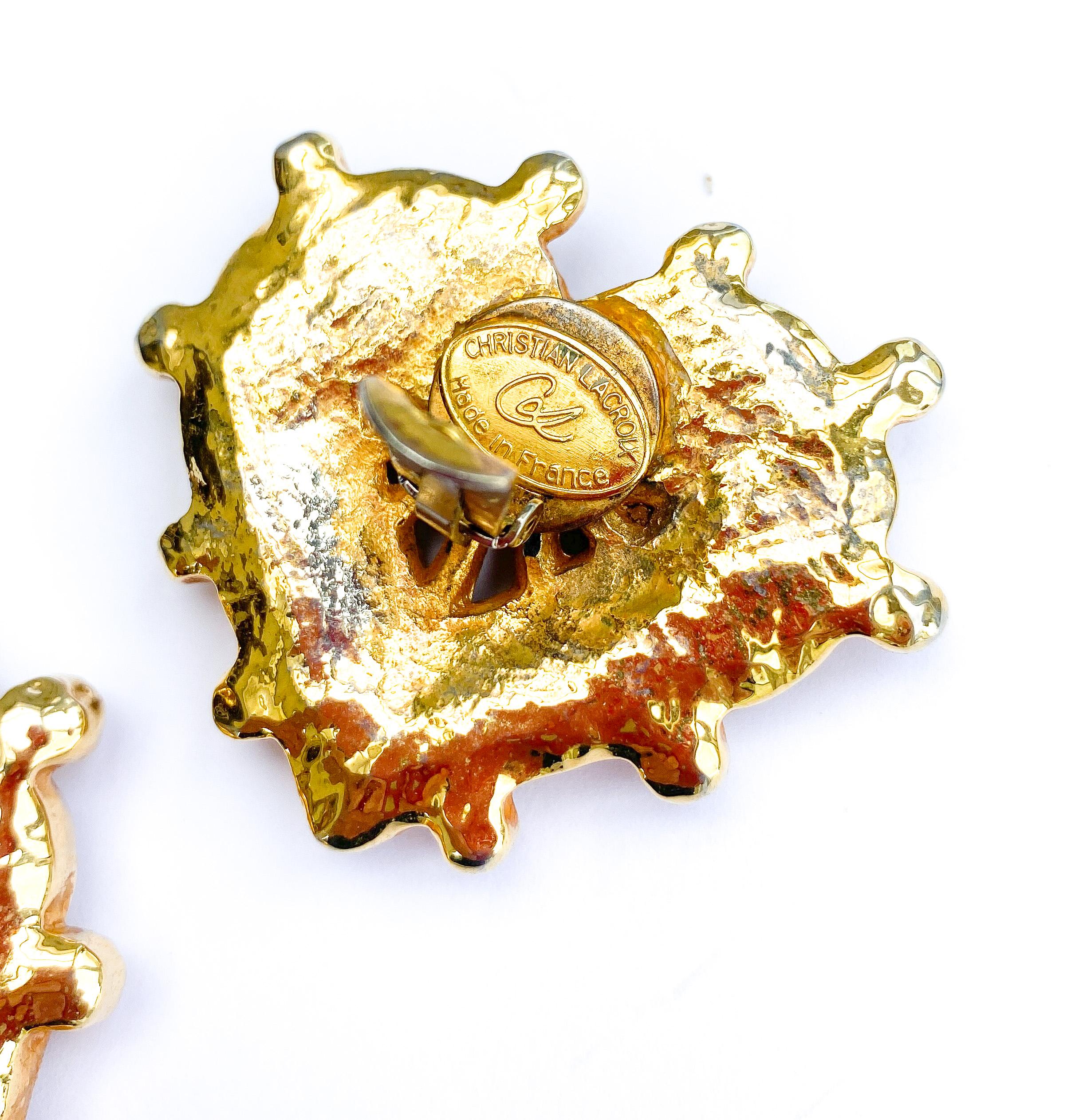 Pendientes grandes en forma de 