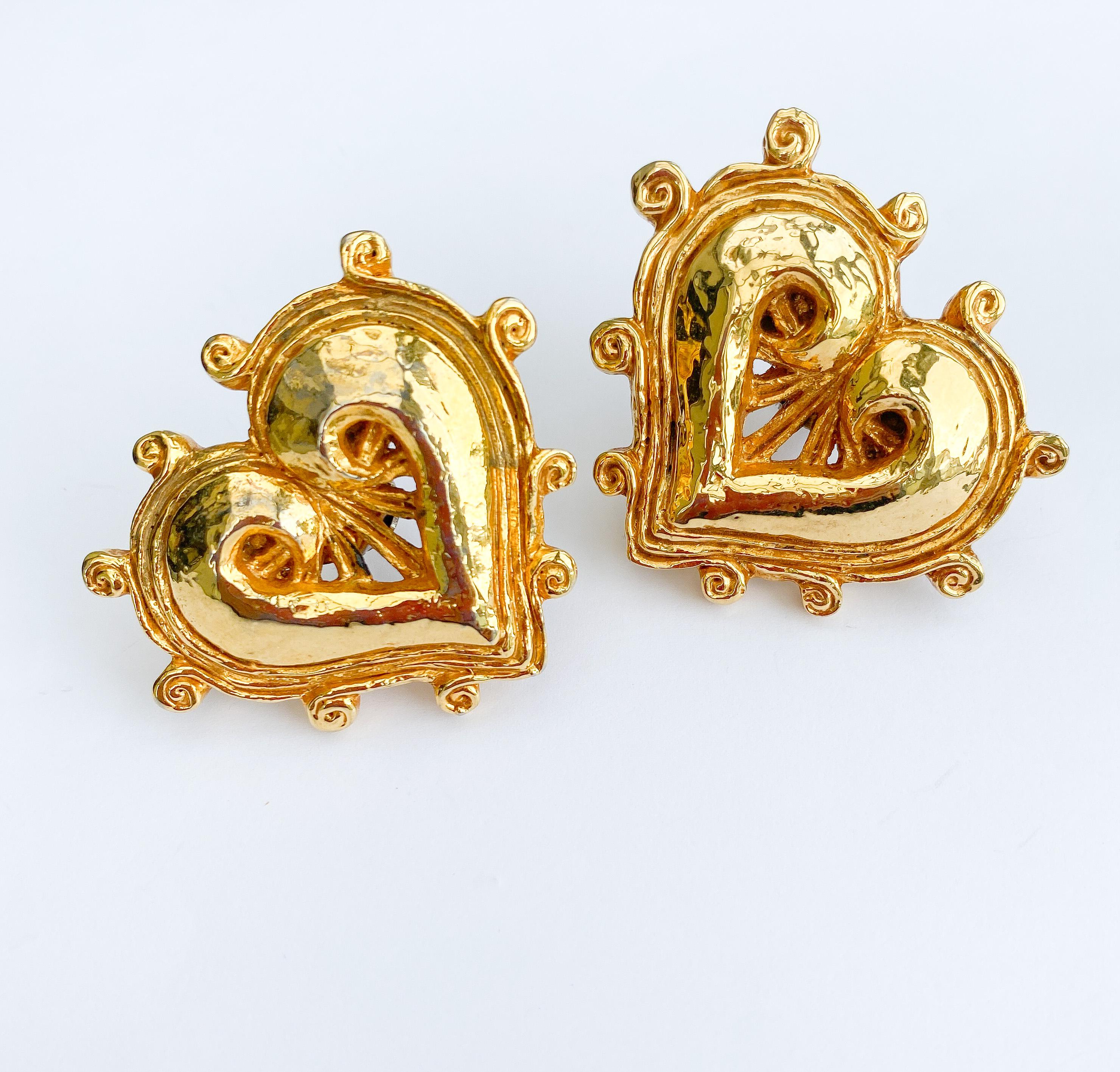 Pendientes grandes en forma de 