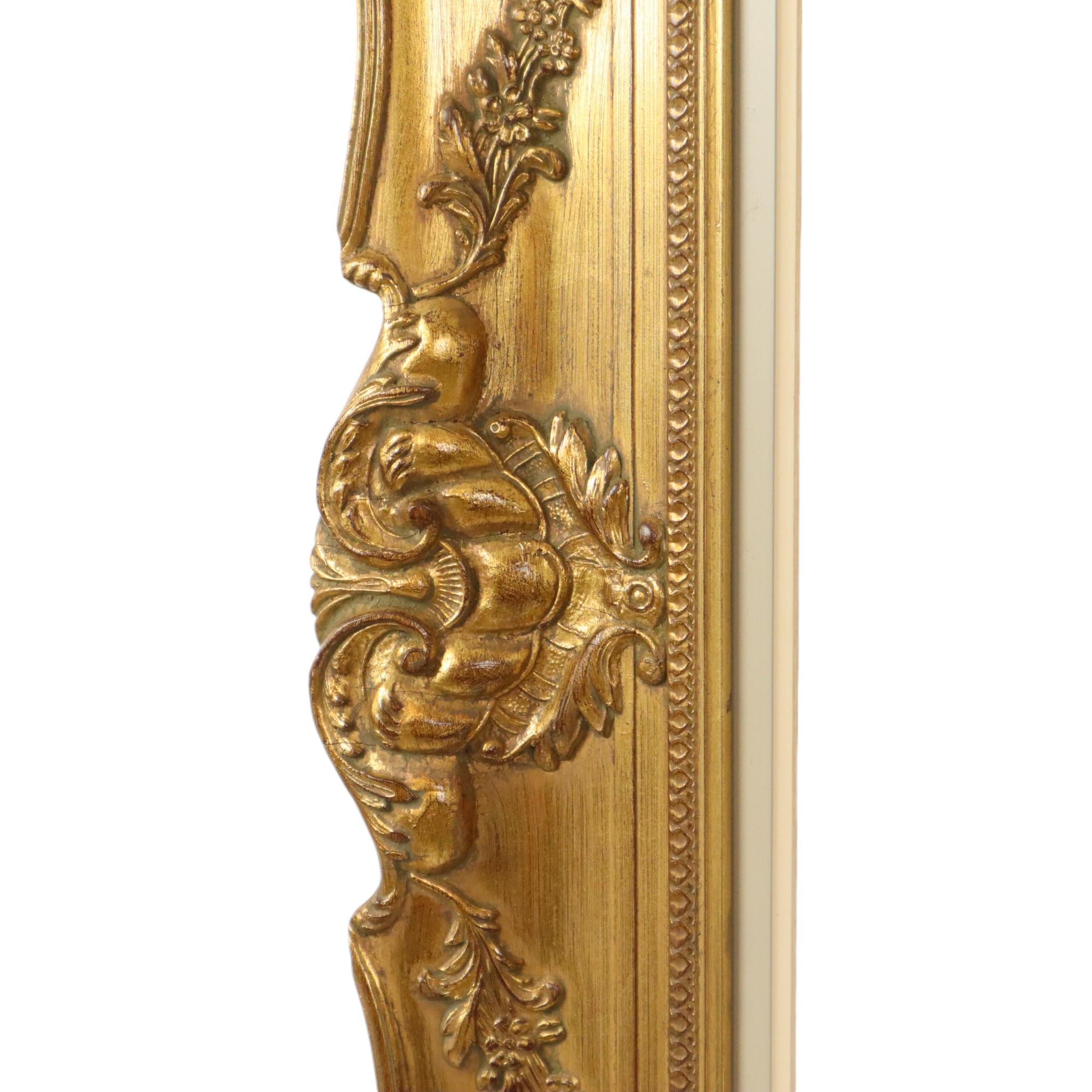 Large Gilded Wooden Baroque Frame XL Classic 104x84cm For Sale 4