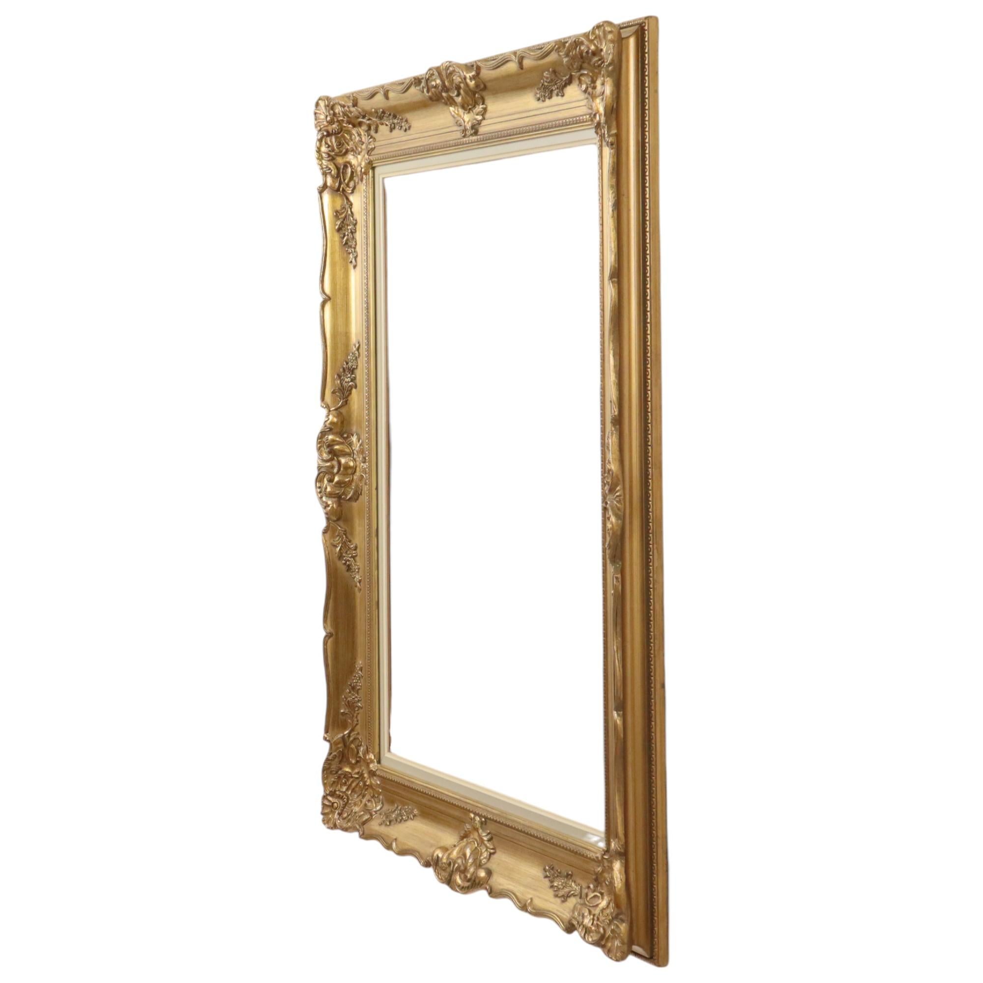 Large Gilded Wooden Baroque Frame XL Classic 104x84cm For Sale 10