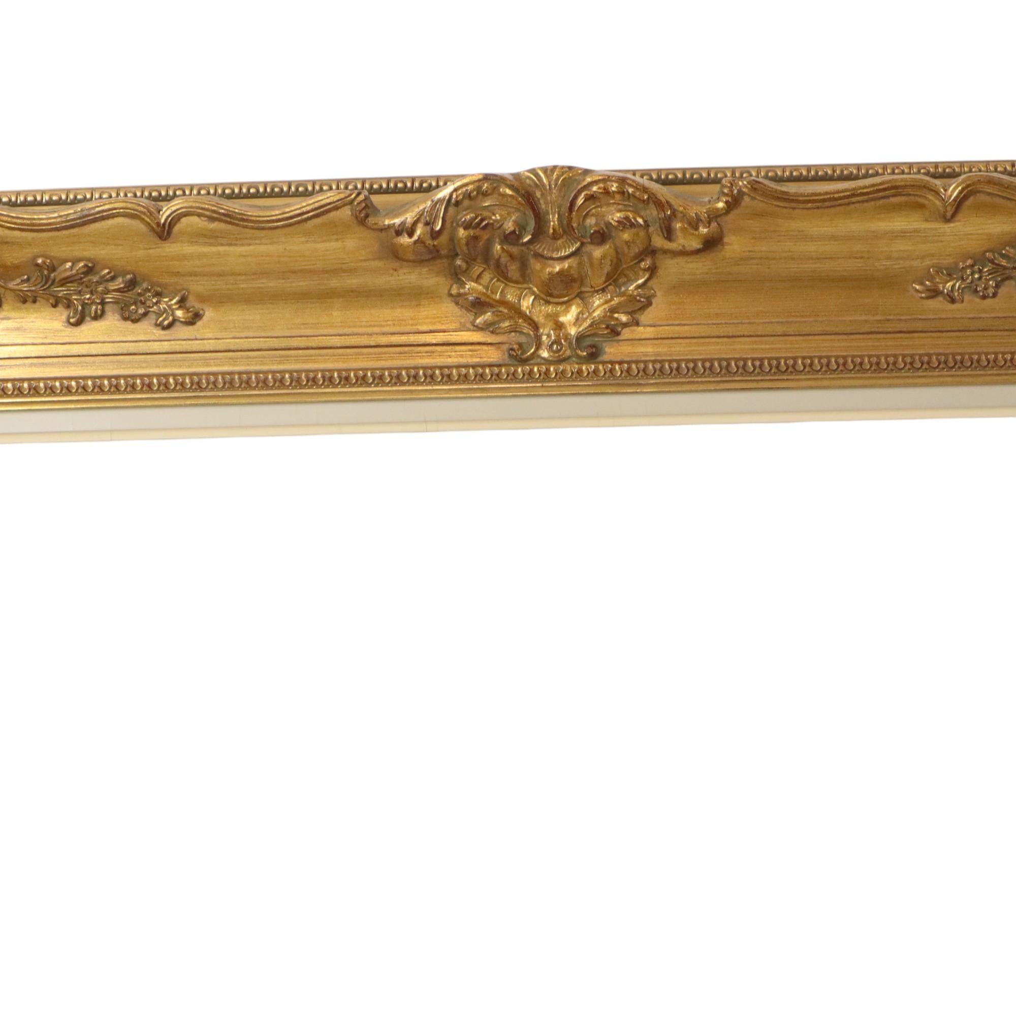 20th Century Large Gilded Wooden Baroque Frame XL Classic 104x84cm For Sale