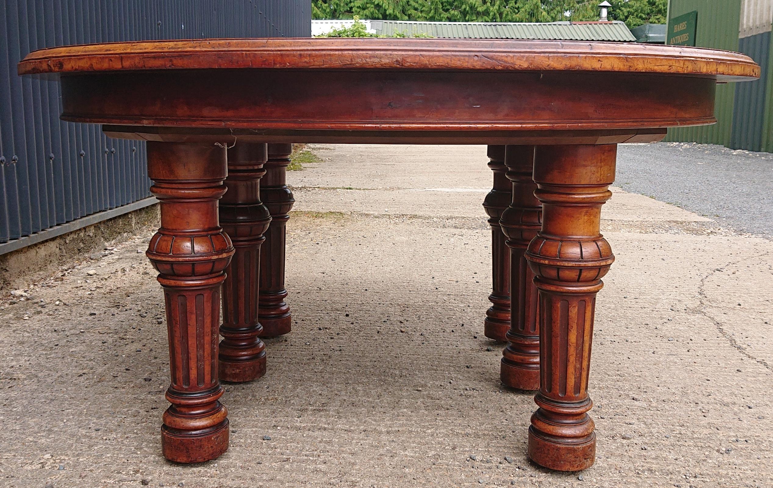 Large Gillows Dining Table For Sale 5