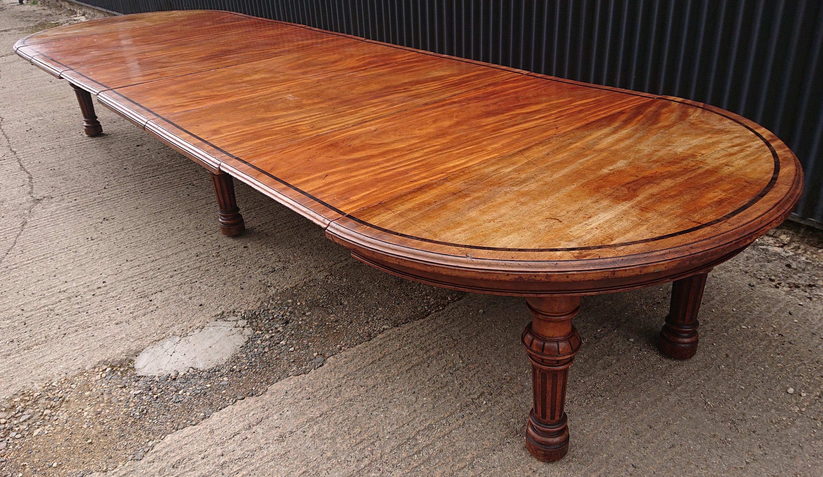 Victorian Large Gillows Dining Table For Sale