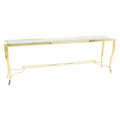 Large Gilt Brass Console, 1970s