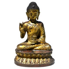 Large Gilt Bronze Buddha Young Shakyimuni Statue 29 lb 