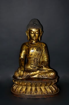 Large Gilt Bronze Buddha Young Shakyimuni Statue 31 Lb