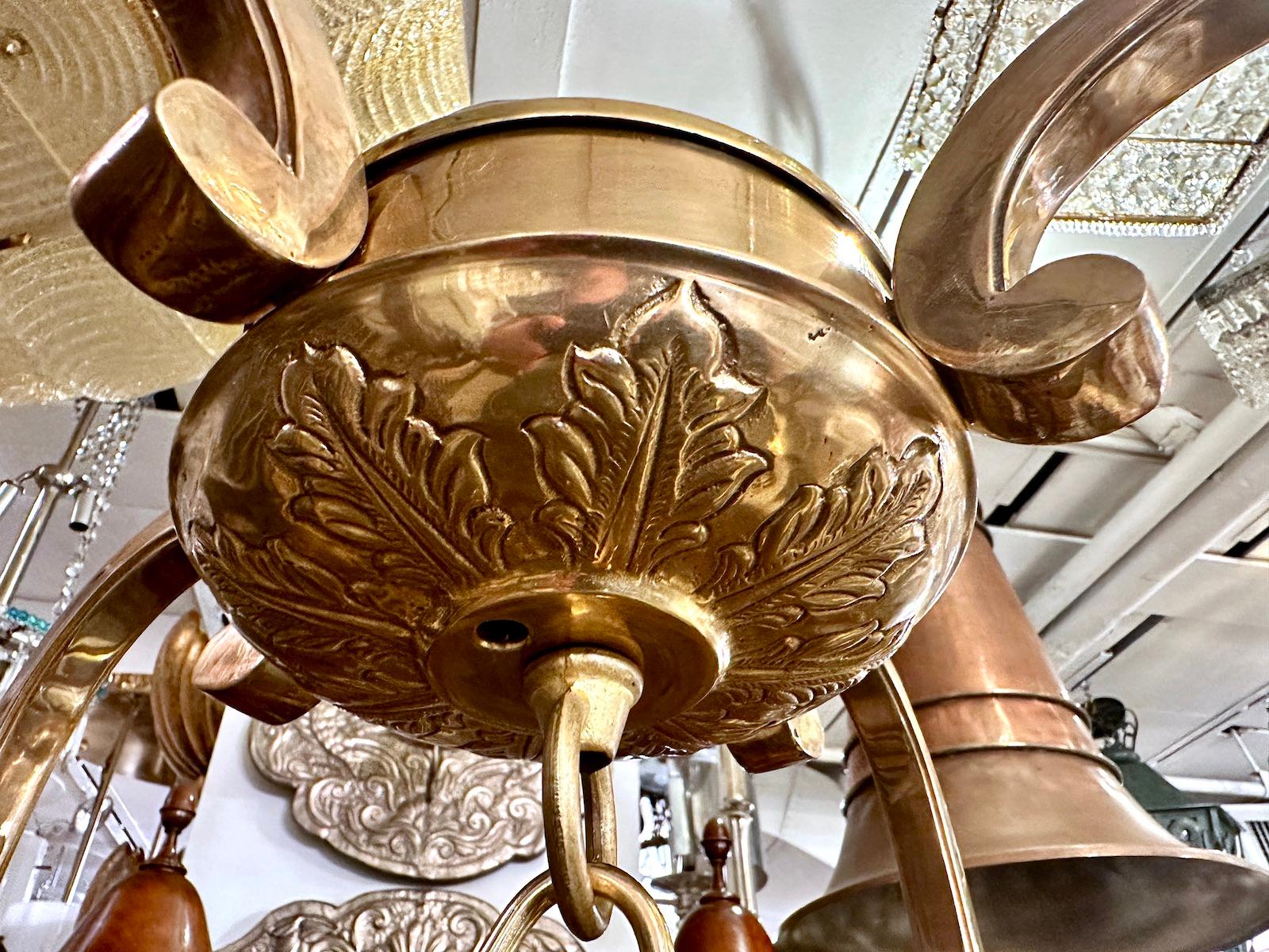 Large Gilt Bronze Neoclassic Lantern For Sale 3