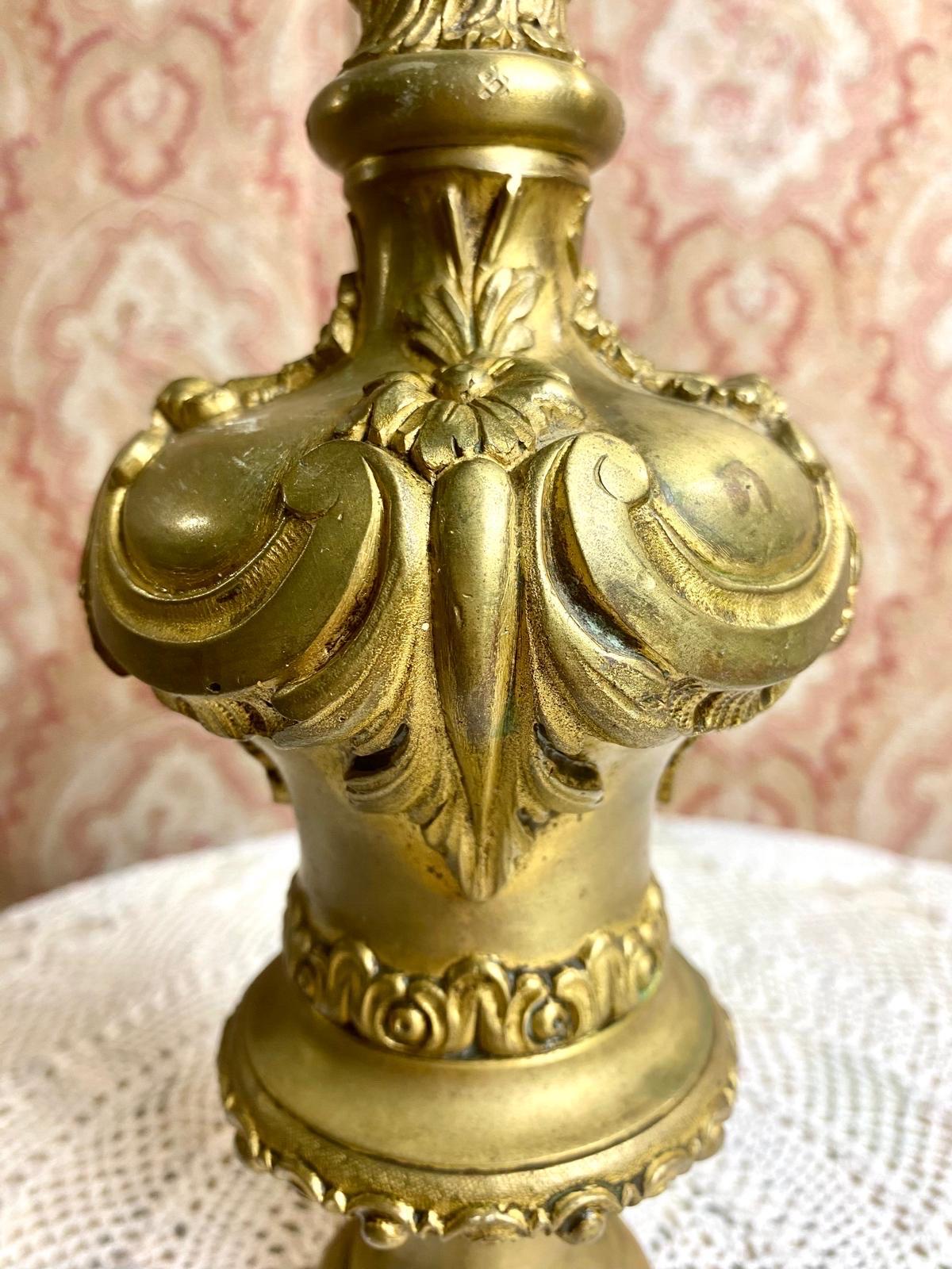 Großer vergoldeter Bronze-Treppenknauf - Maison Fontaine, Paris - 19. Jahrhundert (Französisch) im Angebot