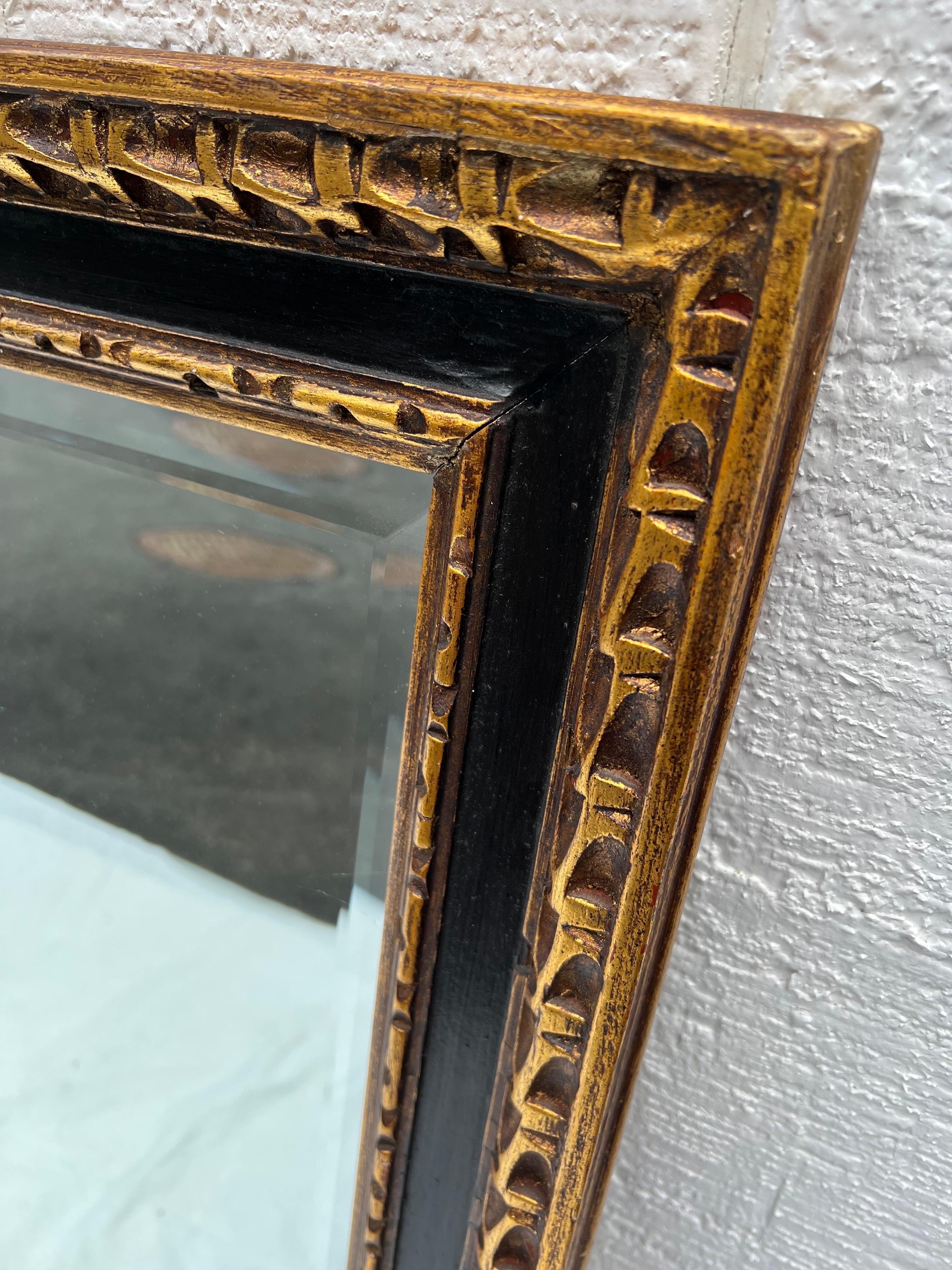 Large Gilt Cobalt Blue Black Mirror 3