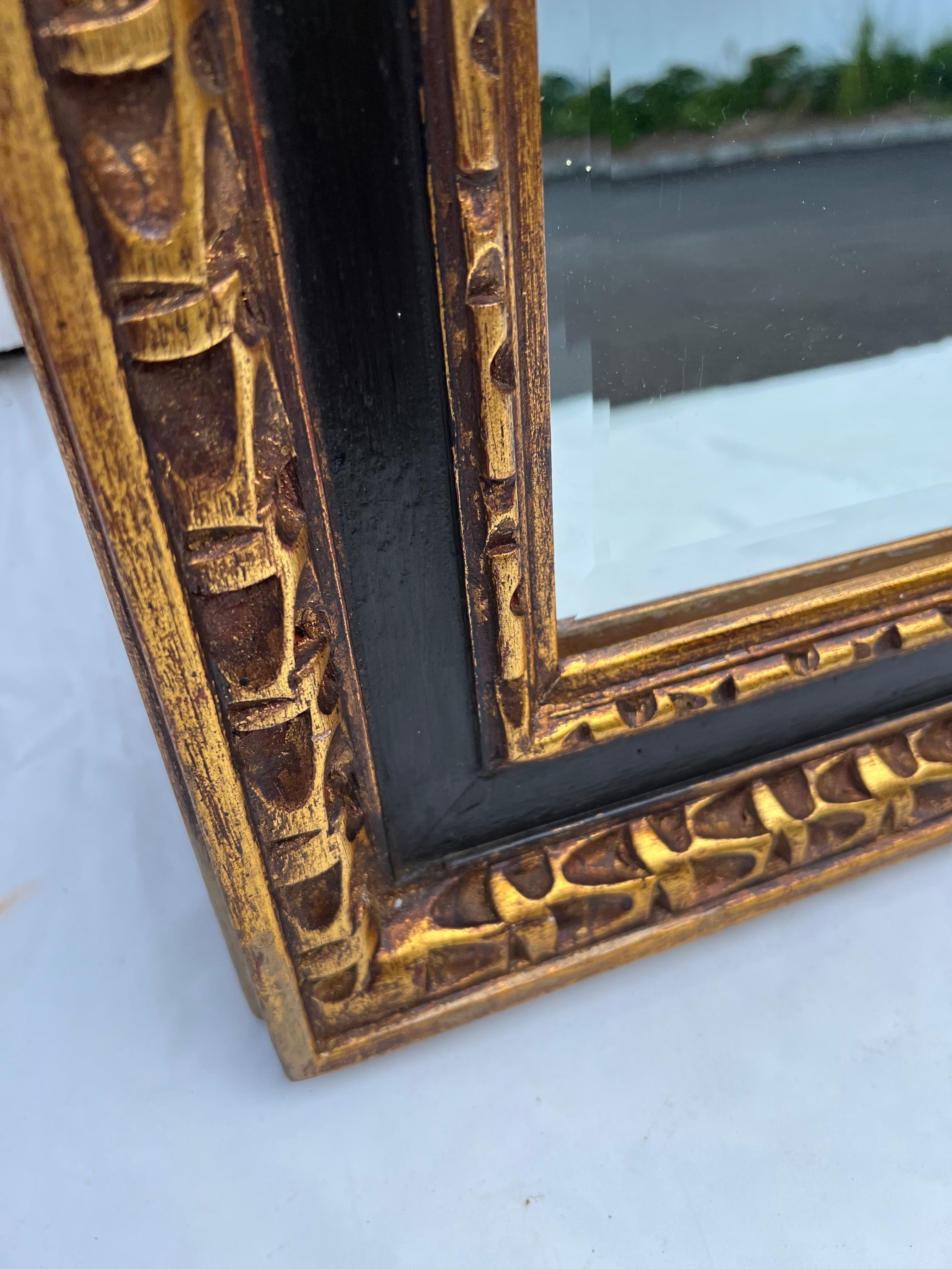 Large Gilt Cobalt Blue Black Mirror 7