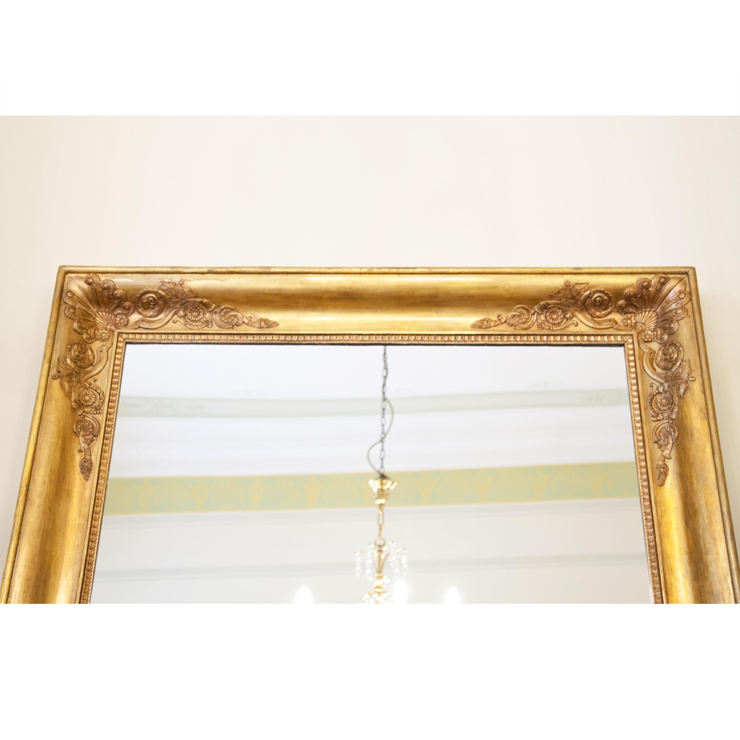 Large Gilt Empire Wall Mirror, First Half of the 19th Century 2