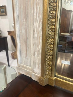 Large Gilt French Trumeau Mirror