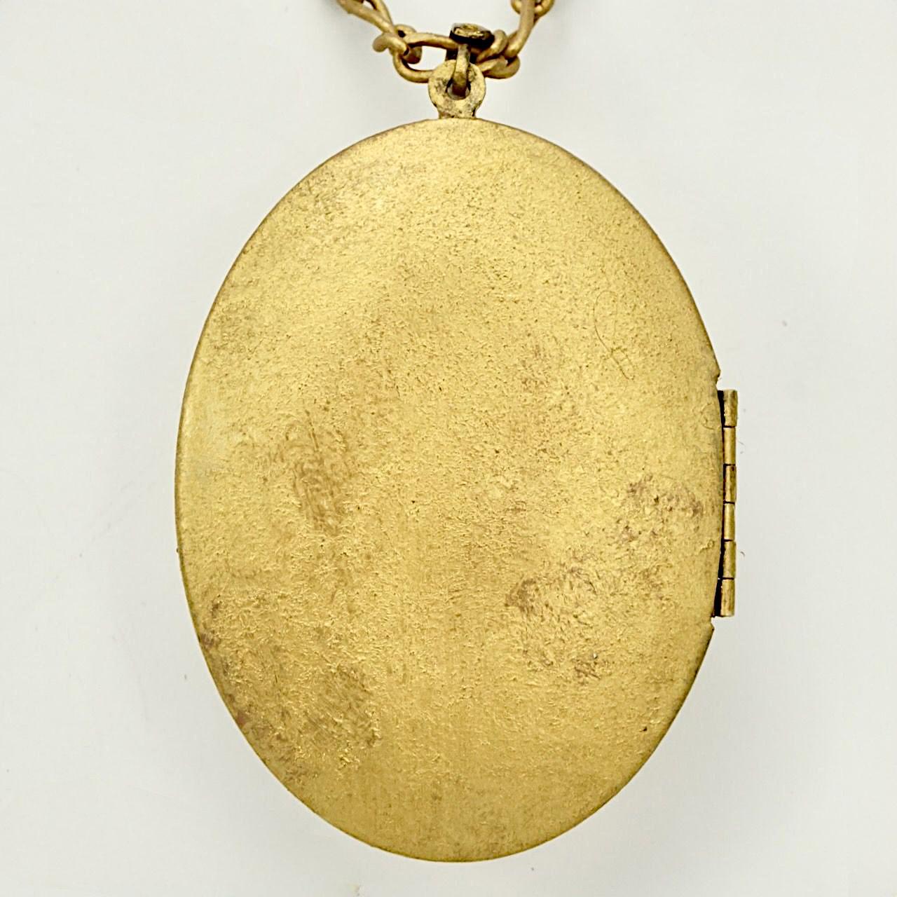 Großes vergoldetes Pharaonen-Metallic-Armband und Kette mit blauer Emaille für Damen oder Herren im Angebot