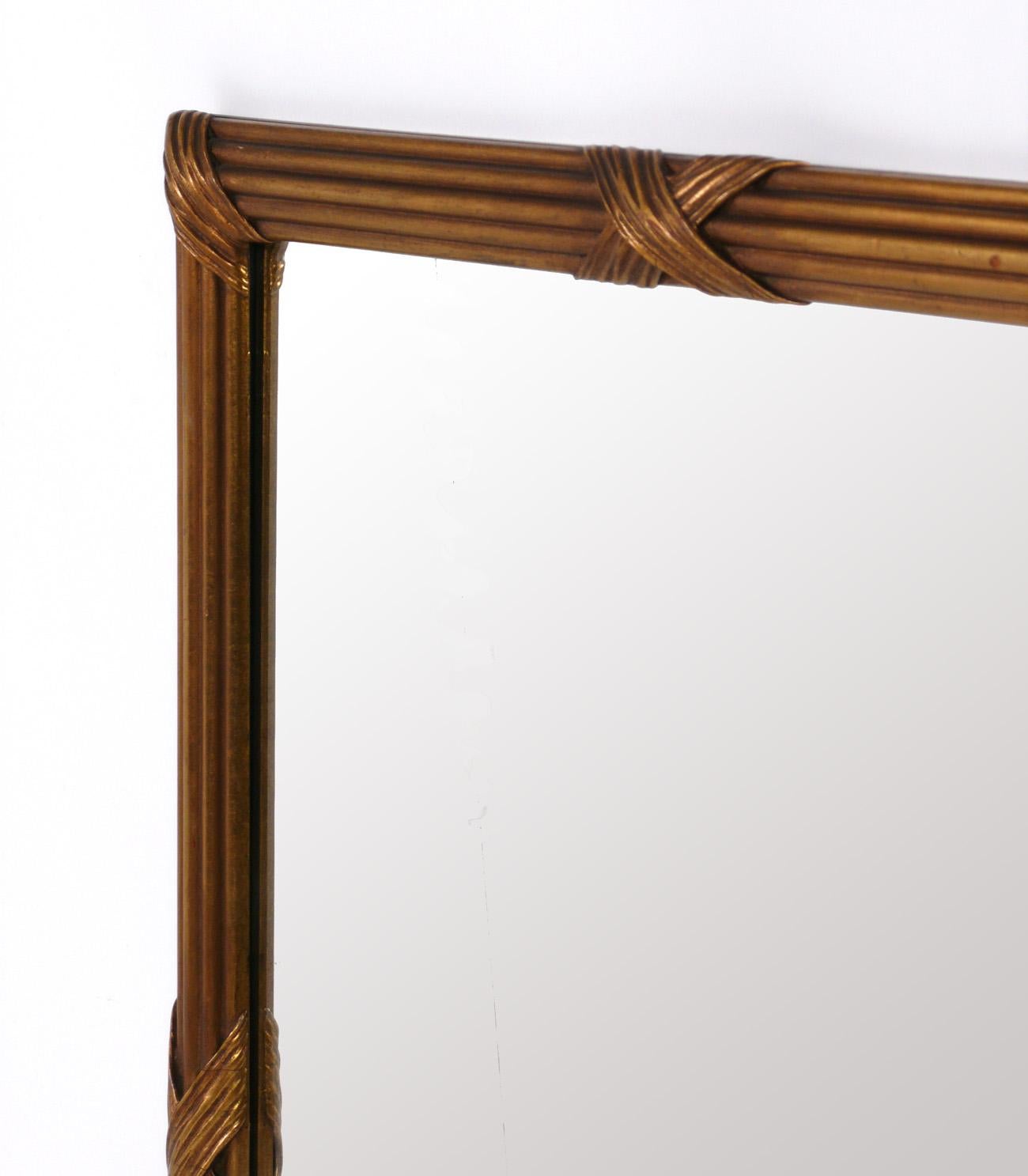 Hollywood Regency Large Gilt Mirror from the Carlyle Hotel NYC For Sale
