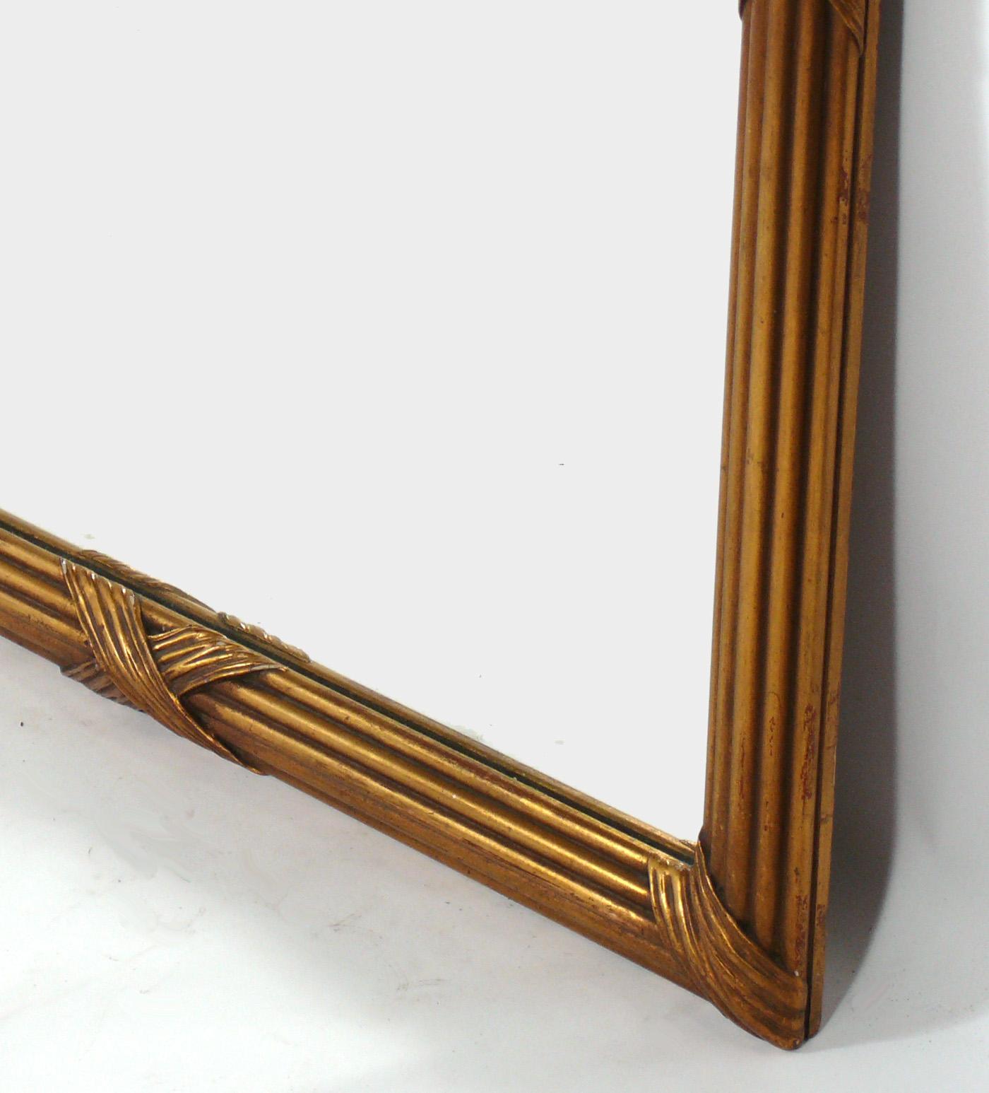American Large Gilt Mirror from the Carlyle Hotel NYC For Sale