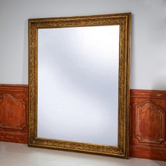 Large Gilt Régence-Style Wall Mirror, France, 19th Century
