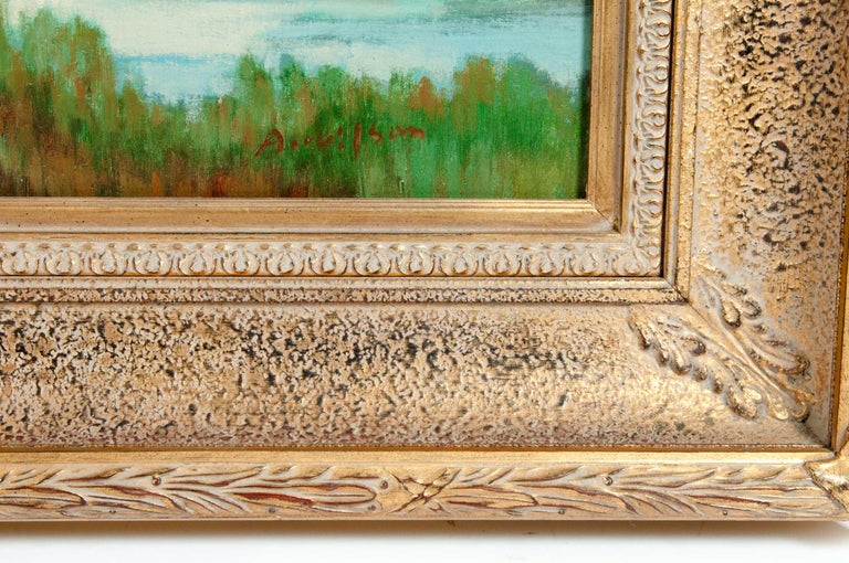 Large Giltwood Frame Oil / Canvas Painting For Sale at 1stDibs