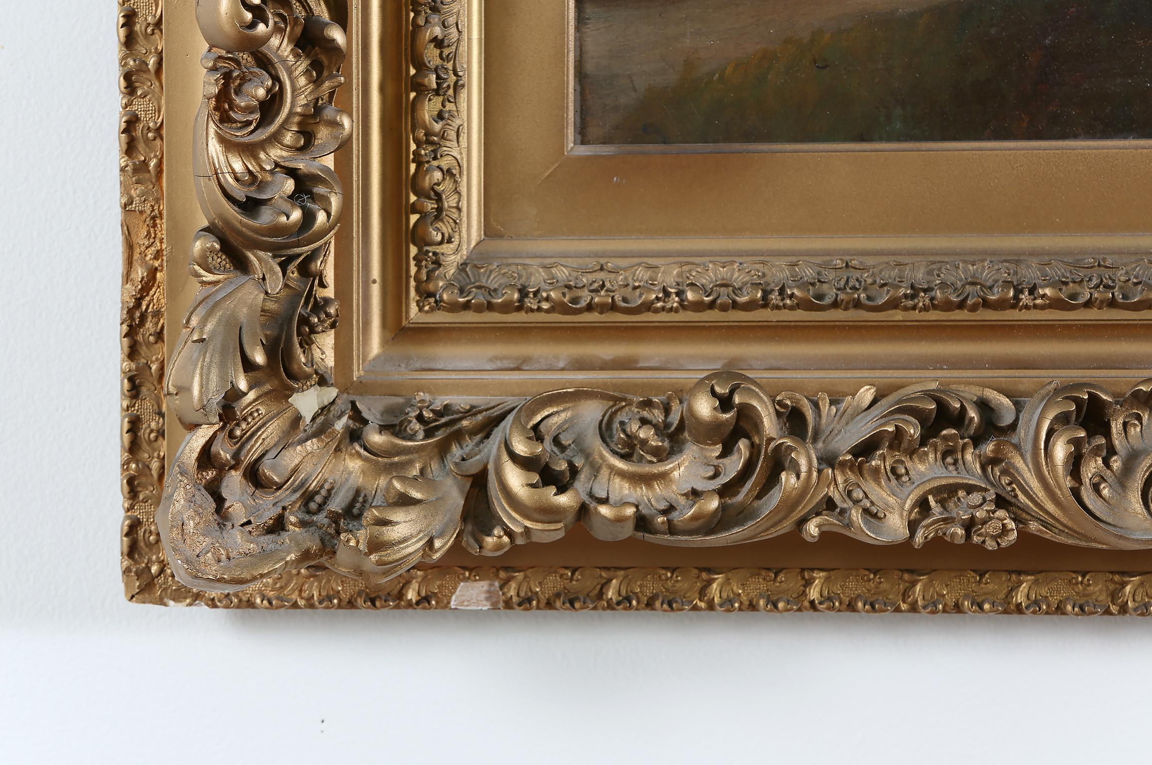 Large Giltwood Framed Oil / Board Painting 3
