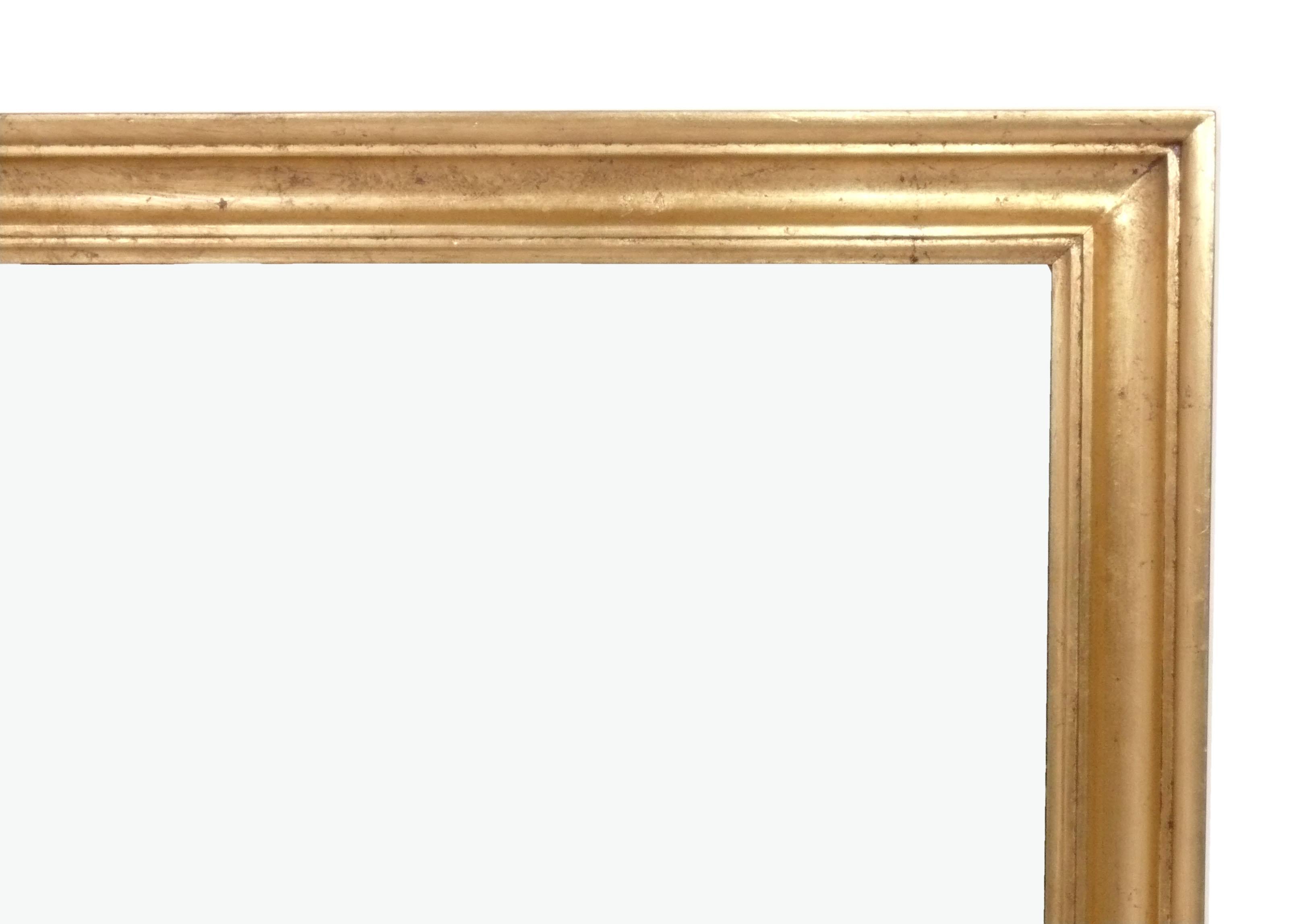 Großer Spiegel aus vergoldetem Holz 44,5 