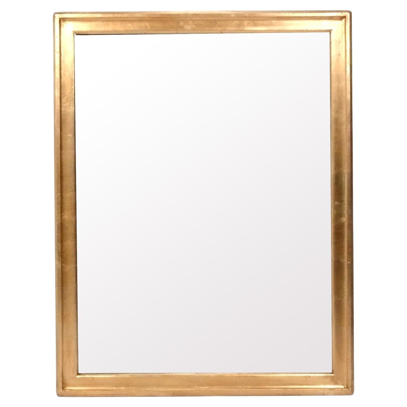 Large Gilt Wood Mirror 44.75"H x 34.5"W circa 1950s