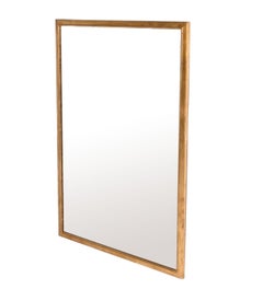Grand miroir en bois doré 46.5 "H x 34 "W Circa 1960s