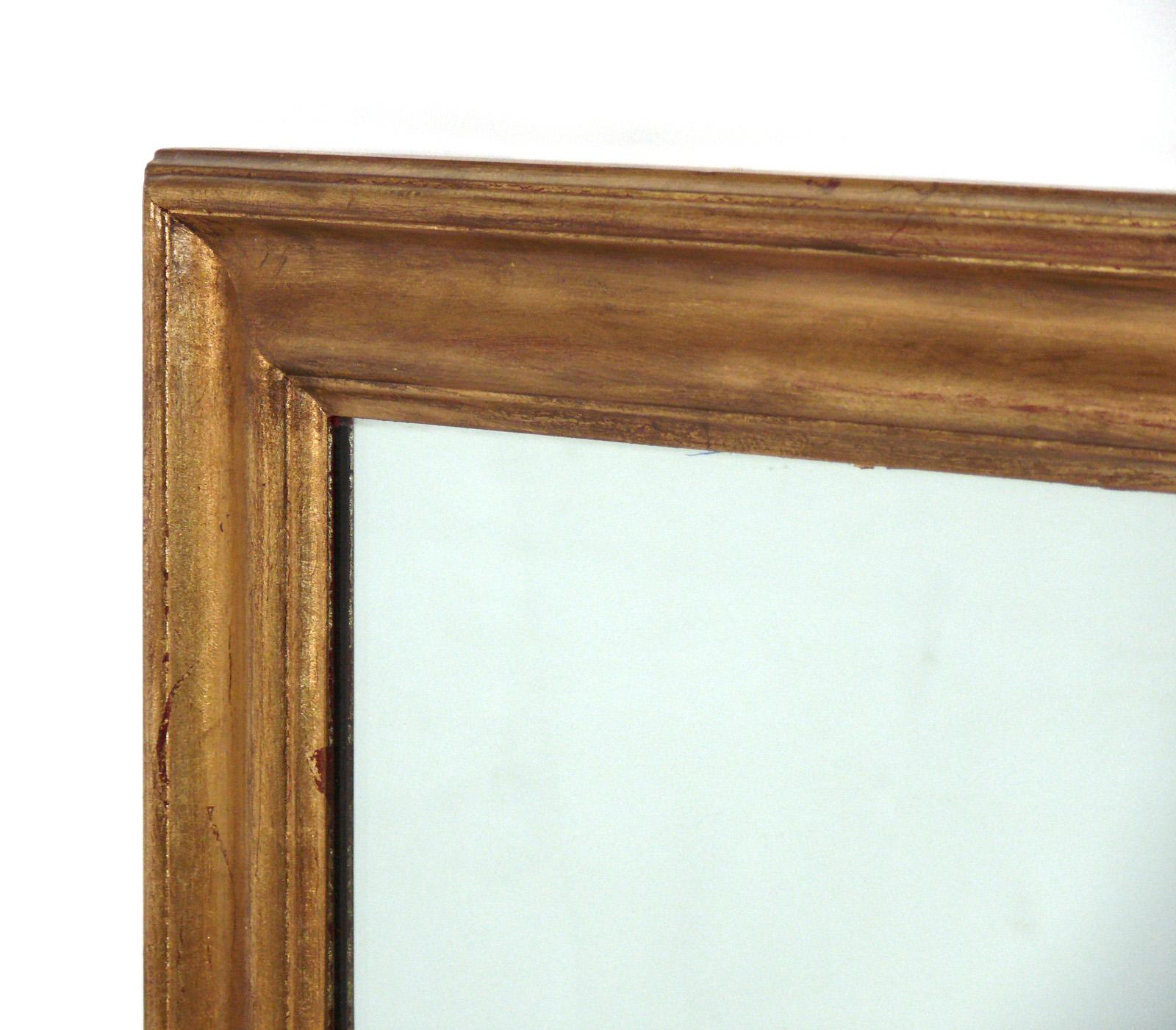 Hollywood Regency Large Gilt Wood Mirror