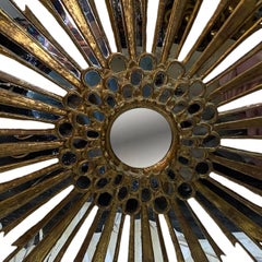 Large Giltwood Sunburst Mirror