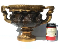 Large Gilted Bronze 'Warwick' Vase by Barbedienne, Paris